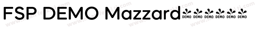 FSP DEMO Mazzard字体转换